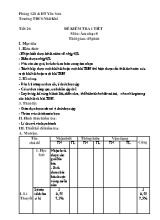 Giáo án Âm nhạc Lớp 8 - Tiết 26 Kiểm tra 1 tiết - Trường THCS Nhữ Khê